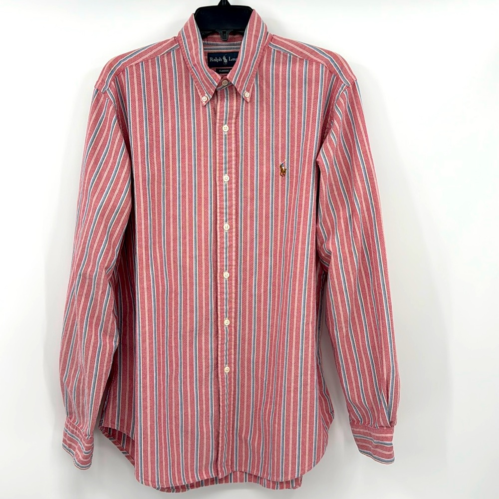 Ralph Lauren Classic Fit Button Down Shirt - Size Large